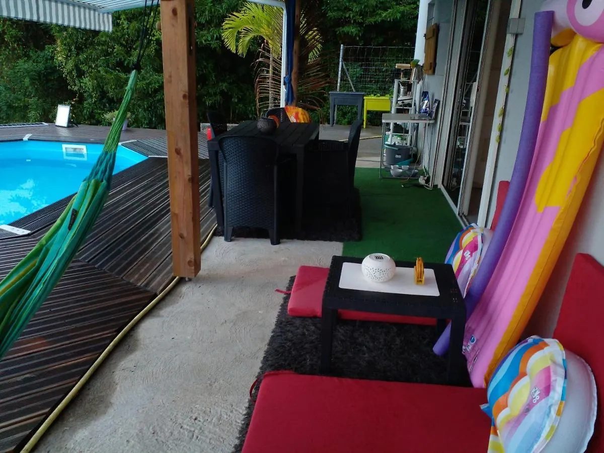 Bed & Breakfast Chambre Chez L'Habitant Avec Piscine Privative Et Vue Panoramique Sur La Mer Des Caraibes Desmarinieres